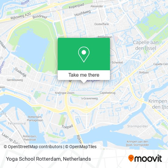 Yoga School Rotterdam map