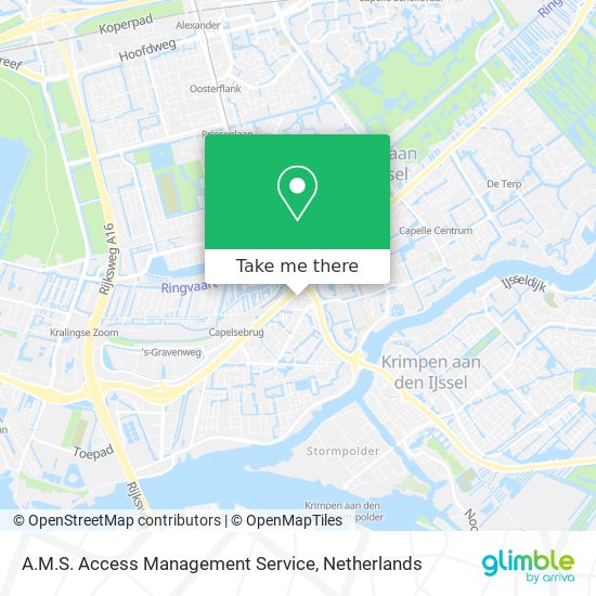 A.M.S. Access Management Service map