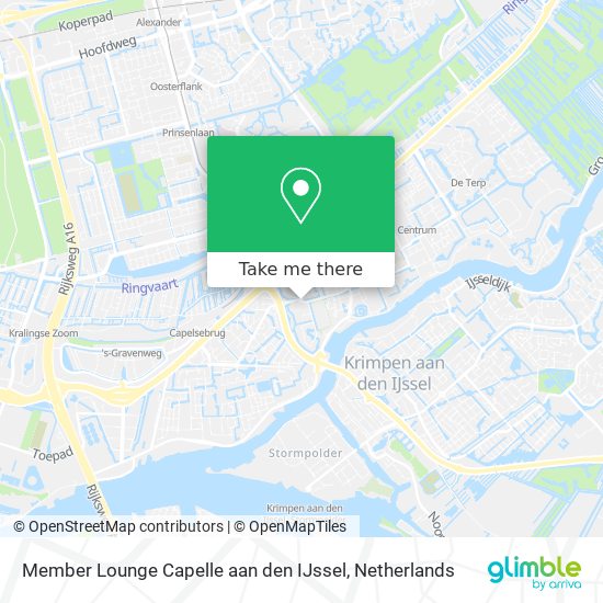 Member Lounge Capelle aan den IJssel Karte