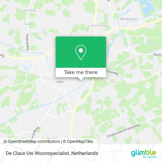 De Claus Uw Woonspecialist map