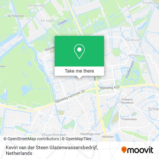 Kevin van der Steen Glazenwassersbedrijf map