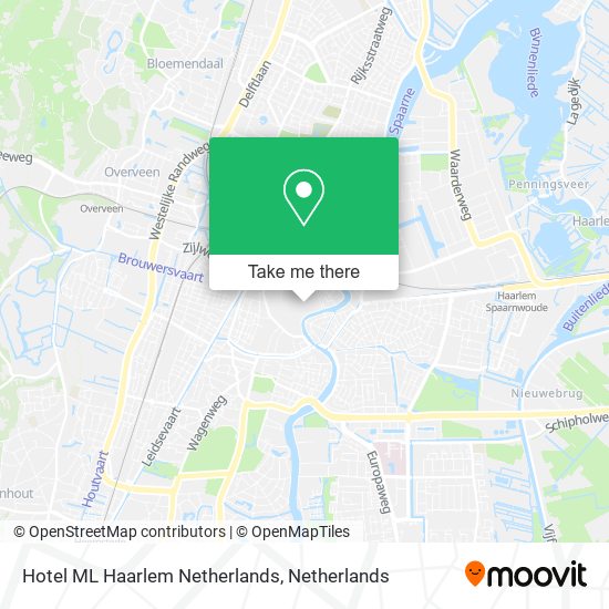 Hotel ML Haarlem Netherlands map