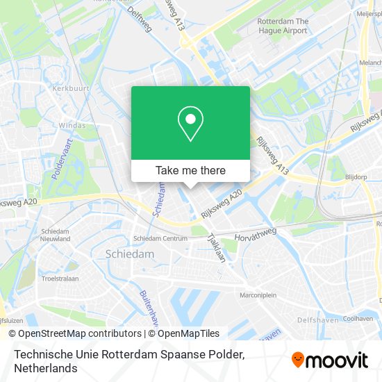Technische Unie Rotterdam Spaanse Polder map