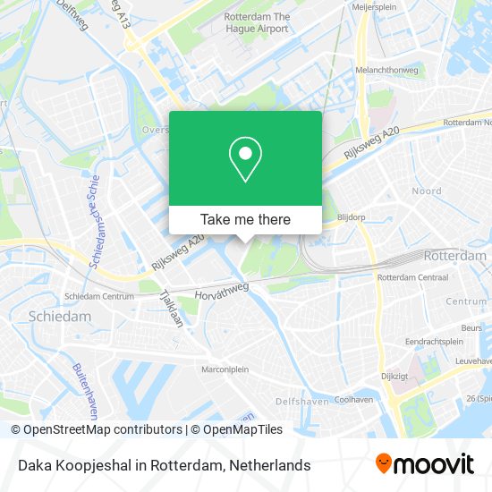 Daka Koopjeshal in Rotterdam map