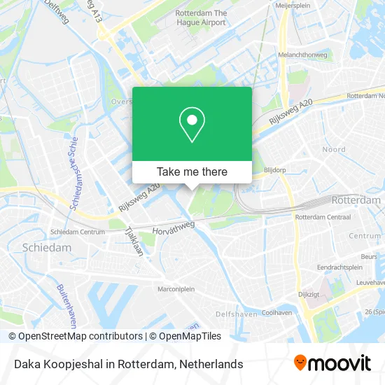 Daka Koopjeshal in Rotterdam map