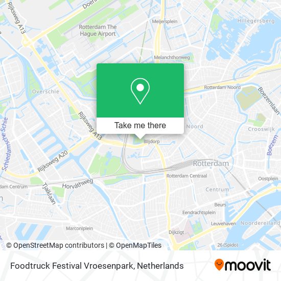 Foodtruck Festival Vroesenpark map