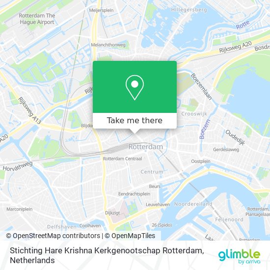 Stichting Hare Krishna Kerkgenootschap Rotterdam map