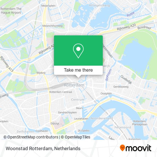 Woonstad Rotterdam map