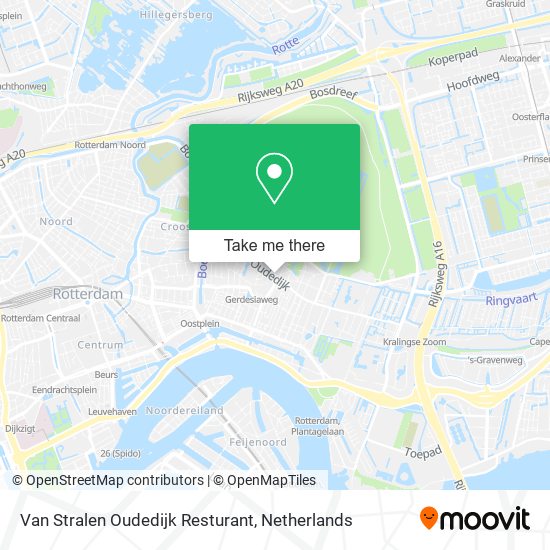 Van Stralen Oudedijk Resturant map