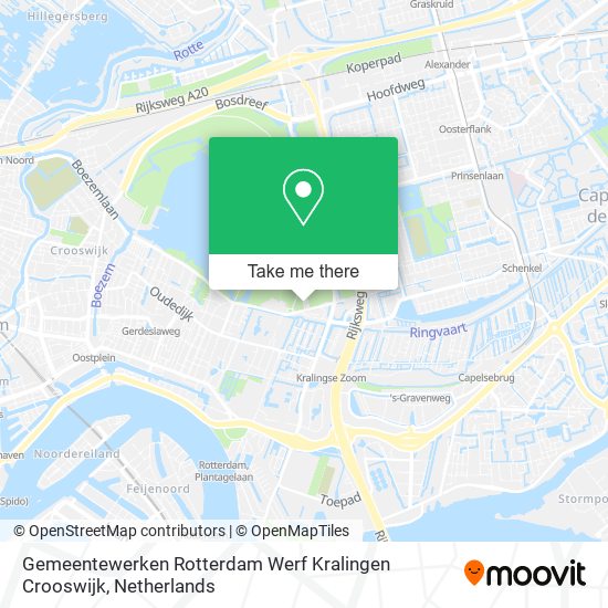Gemeentewerken Rotterdam Werf Kralingen Crooswijk Karte