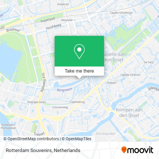 Rotterdam Souvenirs map