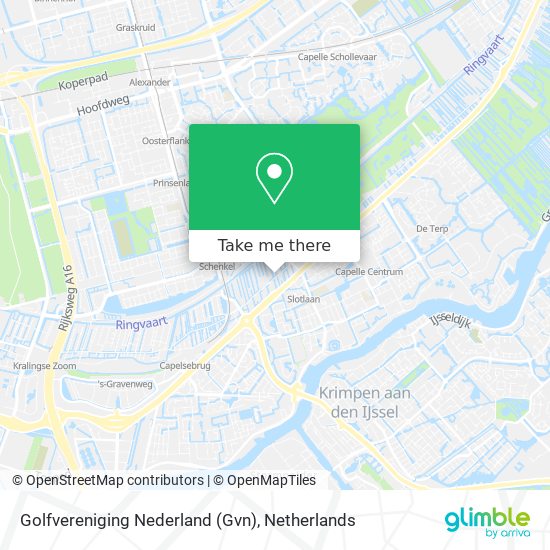 Golfvereniging Nederland (Gvn) map