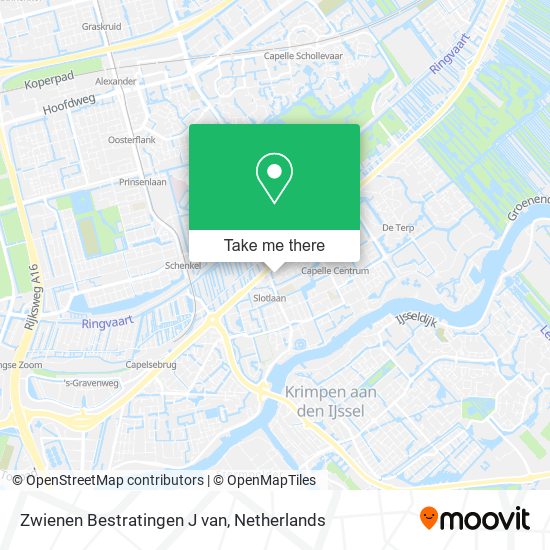 Zwienen Bestratingen J van map