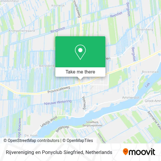 Rijvereniging en Ponyclub Siegfried map