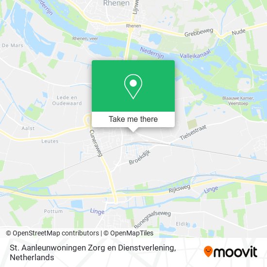 St. Aanleunwoningen Zorg en Dienstverlening Karte