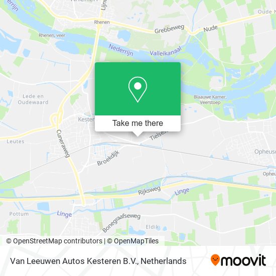 Van Leeuwen Autos Kesteren B.V. map