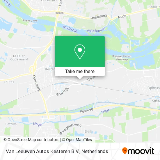 Van Leeuwen Autos Kesteren B.V. map