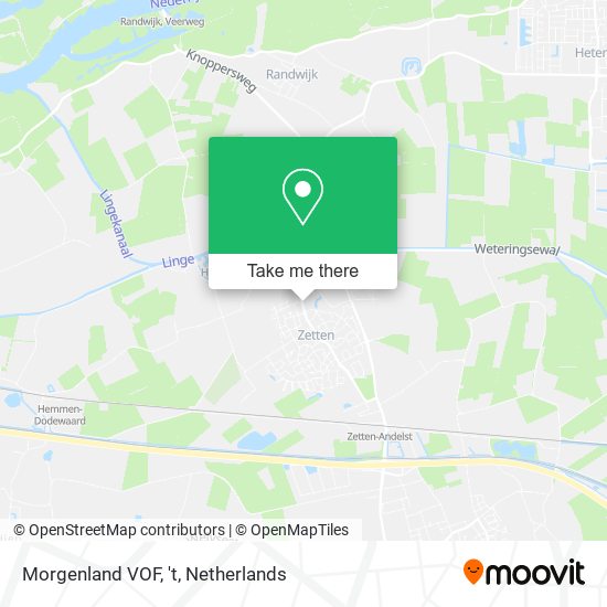 Morgenland VOF, 't map