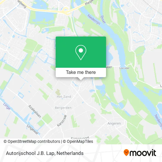 Autorijschool J.B. Lap map