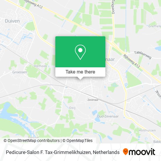 Pedicure-Salon F. Tax-Grimmelikhuizen map