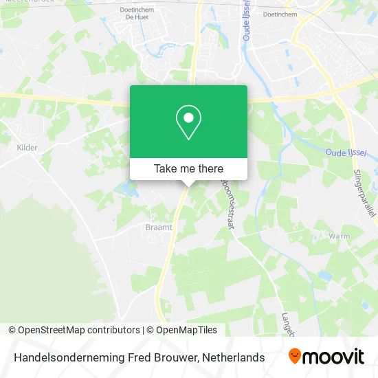 Handelsonderneming Fred Brouwer map