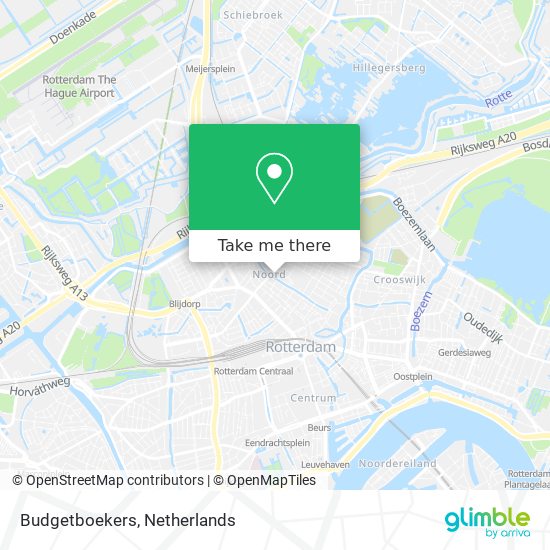 Budgetboekers map