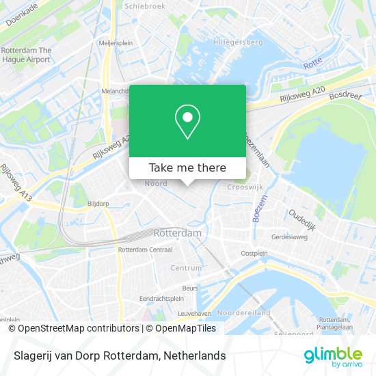 Slagerij van Dorp Rotterdam map