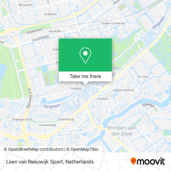 Leen van Reeuwijk Sport map