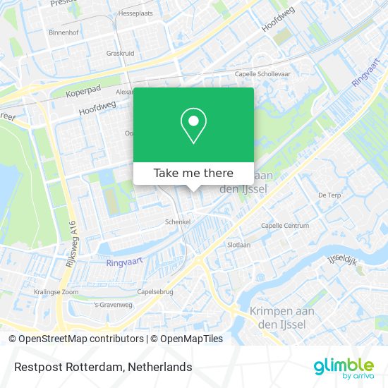 Restpost Rotterdam map