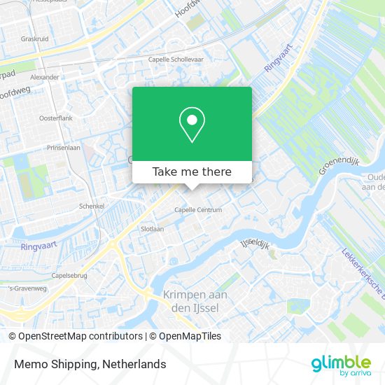 Memo Shipping map