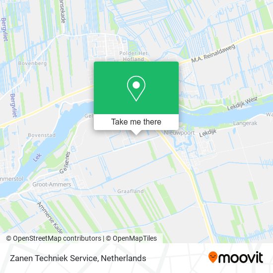 Zanen Techniek Service map