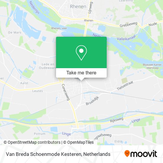 Van Breda Schoenmode Kesteren map