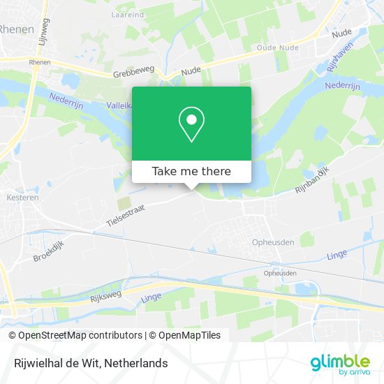 Rijwielhal de Wit map