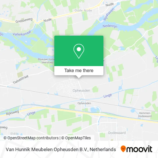 Van Hunnik Meubelen Opheusden B.V. map