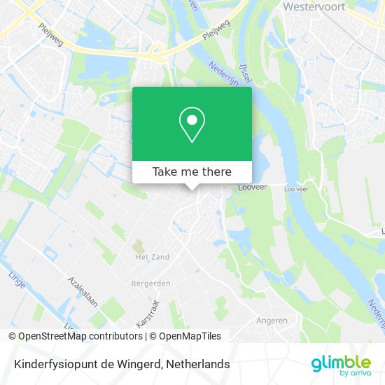 Kinderfysiopunt de Wingerd map