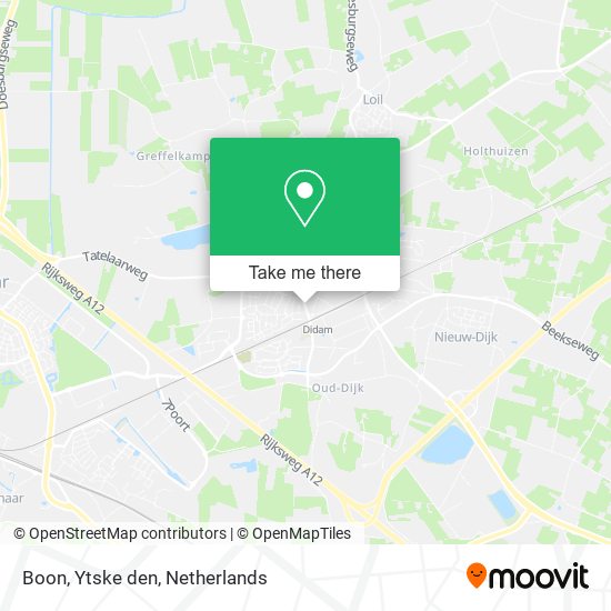 Boon, Ytske den map