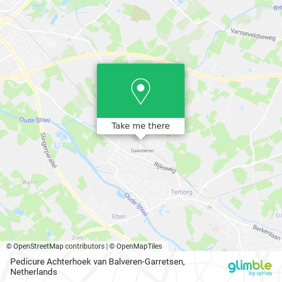 Pedicure Achterhoek van Balveren-Garretsen map