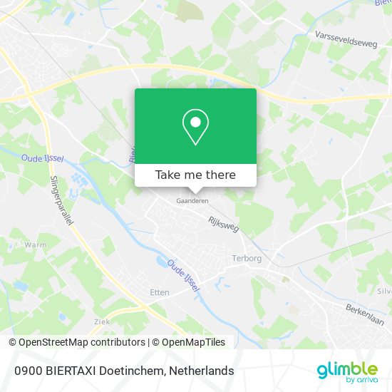 0900 BIERTAXI Doetinchem map