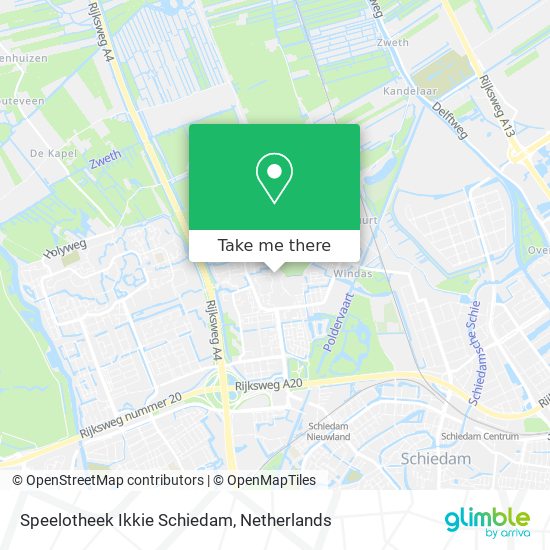 Speelotheek Ikkie Schiedam map