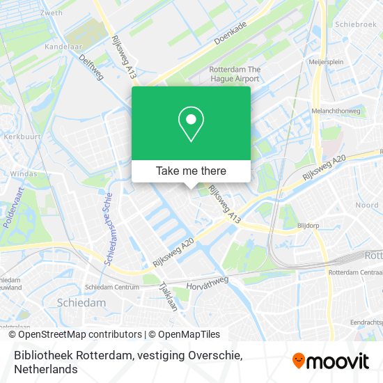 Bibliotheek Rotterdam, vestiging Overschie map