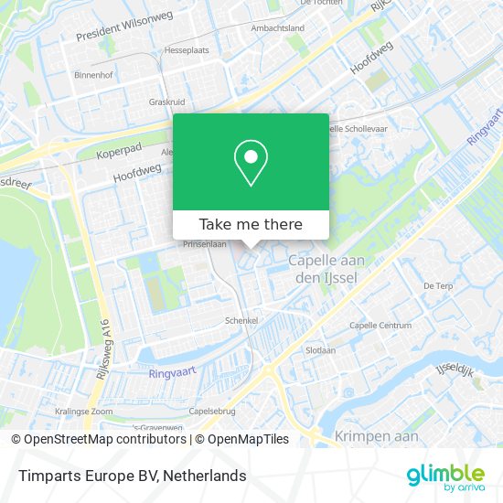 Timparts Europe BV map