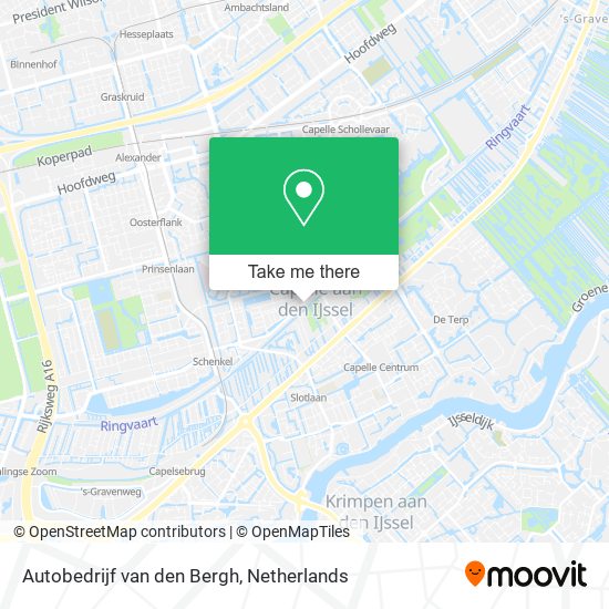 Autobedrijf van den Bergh map