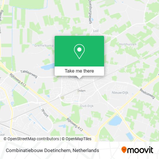 Combinatiebouw Doetinchem map