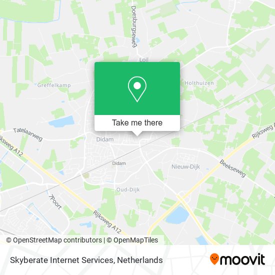 Skyberate Internet Services map