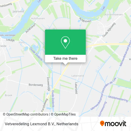 Vetveredeling Lexmond B.V. map