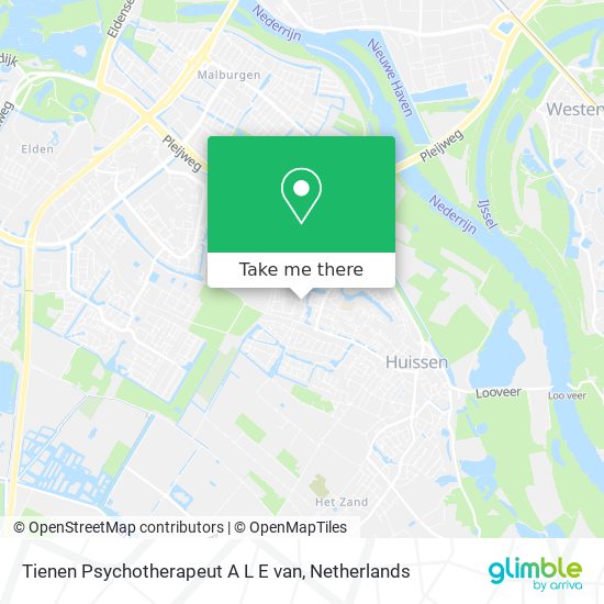 Tienen Psychotherapeut A L E van map