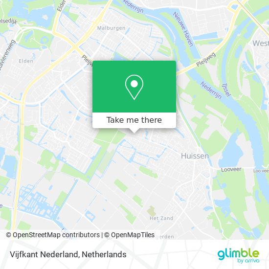 Vijfkant Nederland Karte