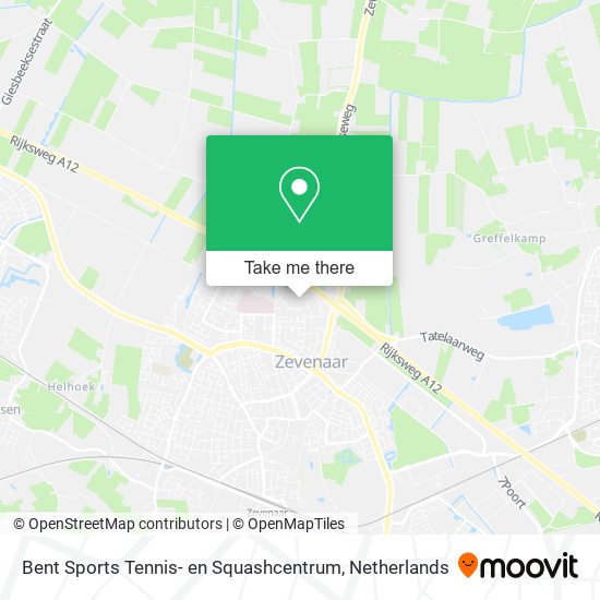 Bent Sports Tennis- en Squashcentrum map