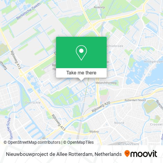 Nieuwbouwproject de Allee Rotterdam map