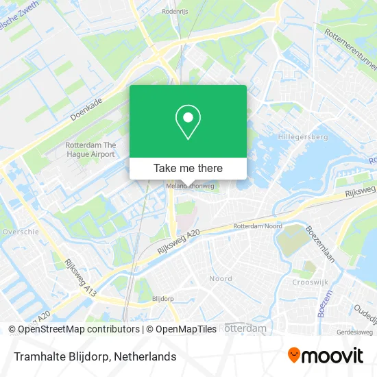 Tramhalte Blijdorp map
